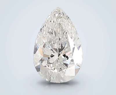 4.08ct F VS1 Rare Carat Ideal Cut Pear Lab Grown Diamond