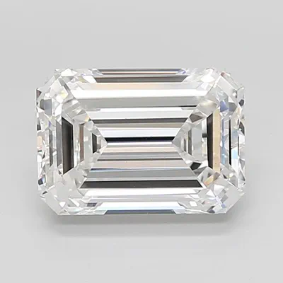 5.78ct E VVS2 Rare Carat Ideal Cut Emerald Lab Grown Diamond