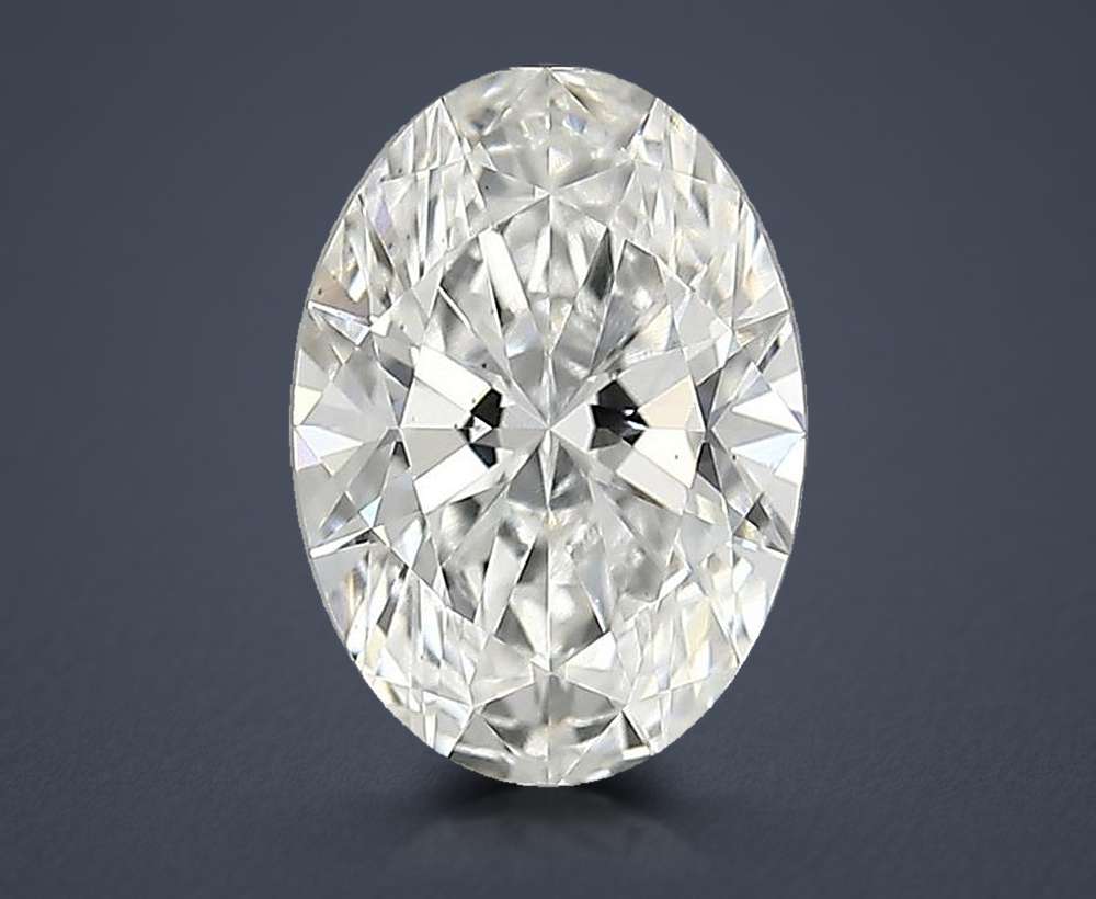 1.63ct F VS2 Rare Carat Ideal Cut Oval Lab Grown Diamond