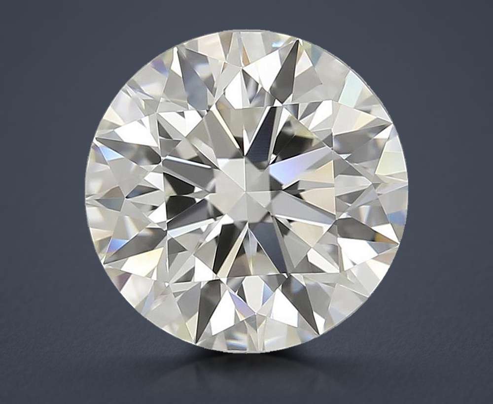 3.00ct K VVS1 Rare Carat Ideal Cut Round Diamond