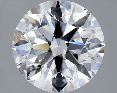 2.51ct D SI1 Rare Carat Ideal Cut Round Diamond