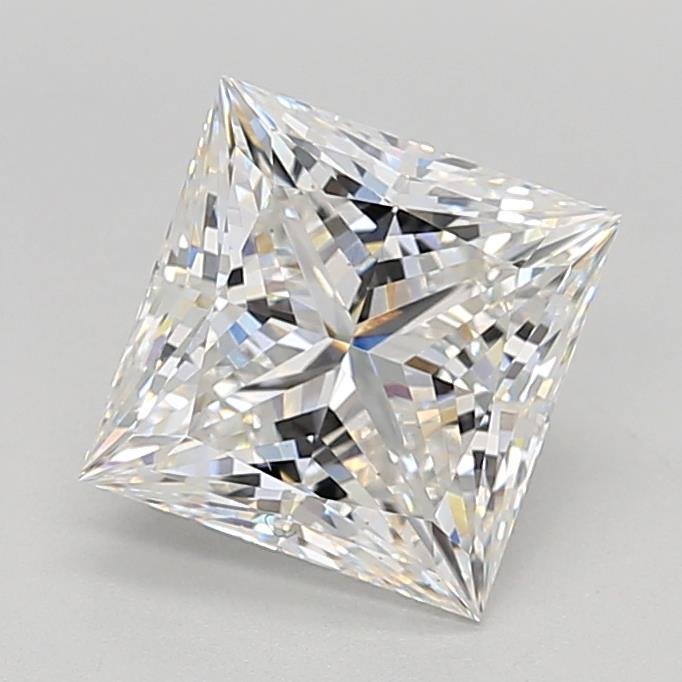 3.02ct E VS1 Rare Carat Ideal Cut Princess Lab Grown Diamond