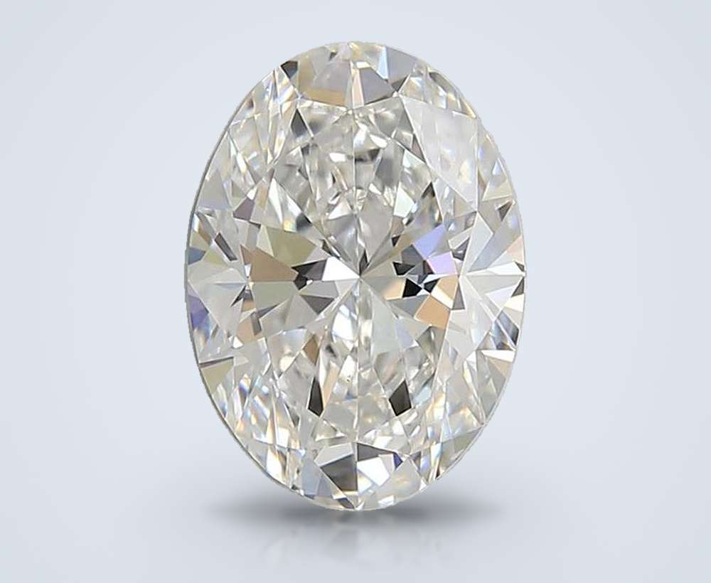 3.01ct E VS1 Rare Carat Ideal Cut Oval Lab Grown Diamond