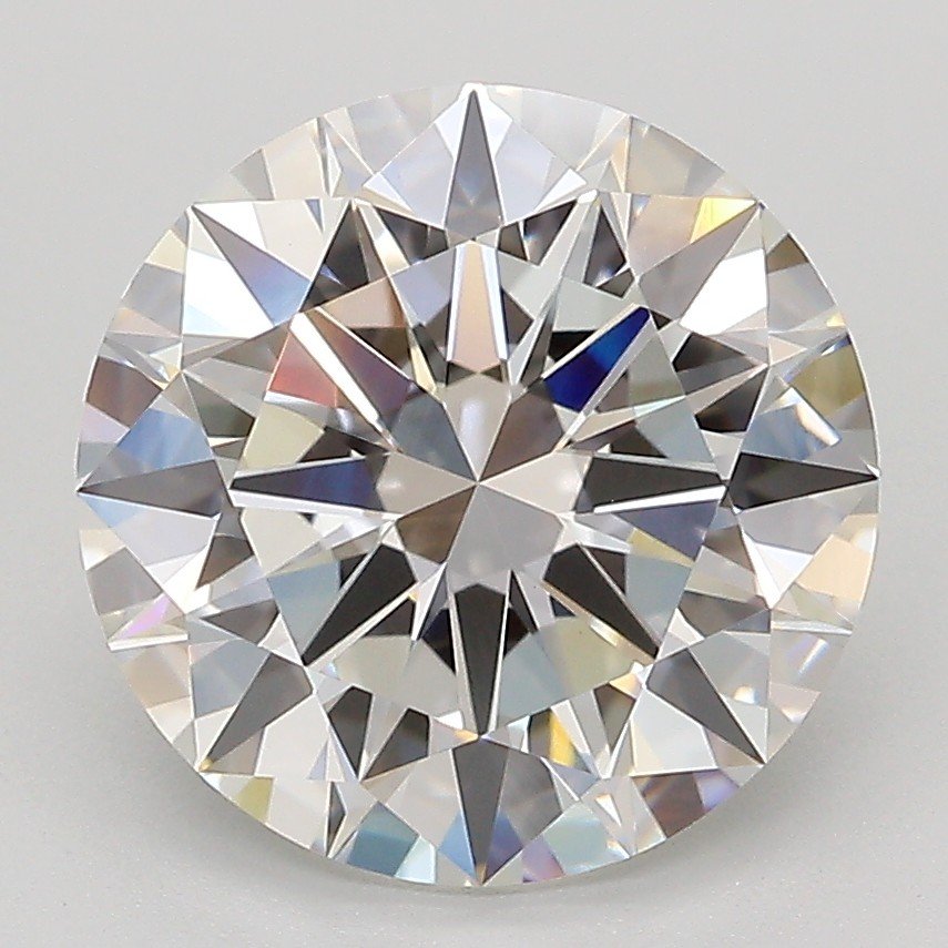 3.84ct E VVS2 Excellent Cut Round Lab Grown Diamond