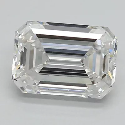1.46ct E VS2 Rare Carat Ideal Cut Emerald Lab Grown Diamond