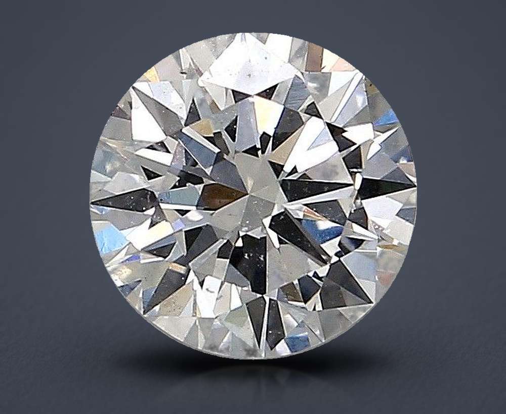1.71ct F SI1 Rare Carat Ideal Cut Round Diamond