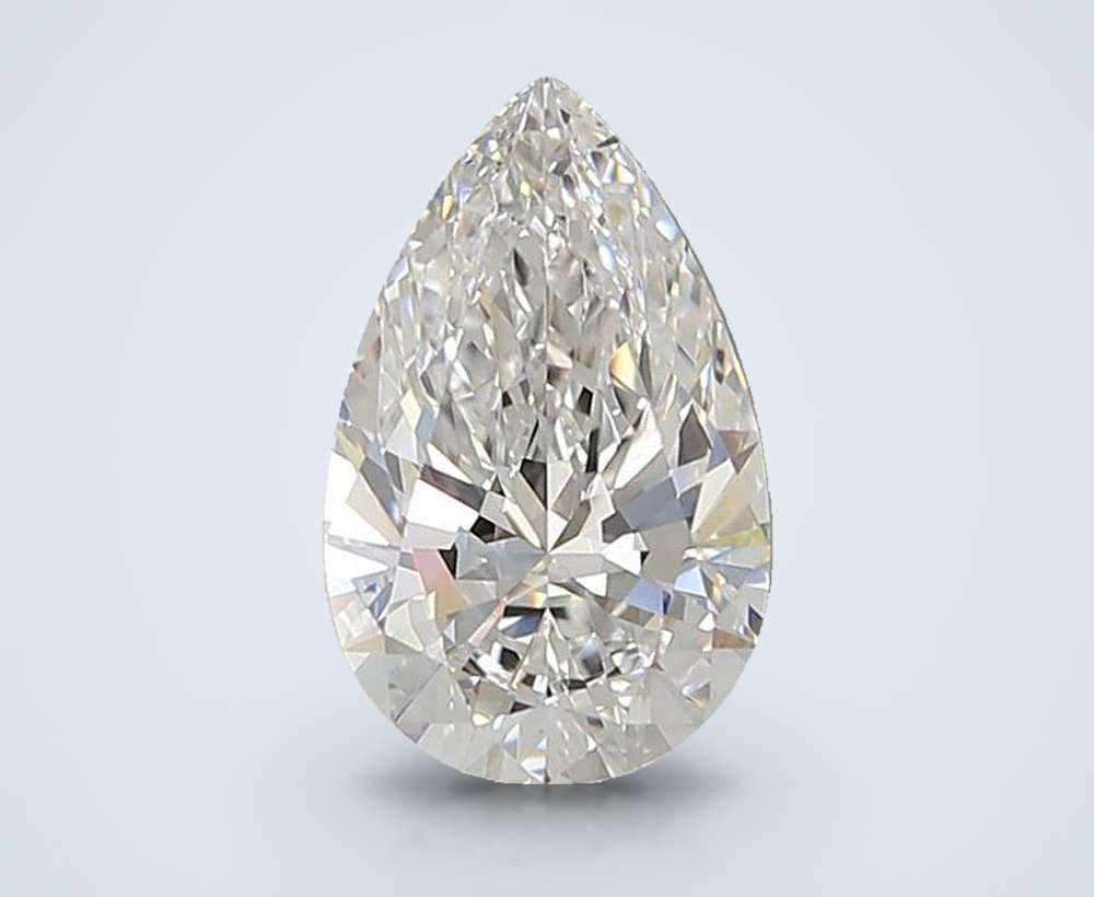 1.58ct D VVS2 Rare Carat Ideal Cut Pear Lab Grown Diamond