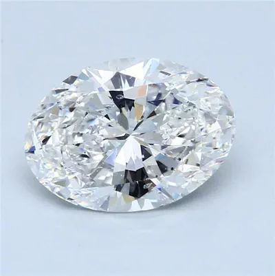 4.01ct E SI2 Rare Carat Ideal Cut Oval Diamond