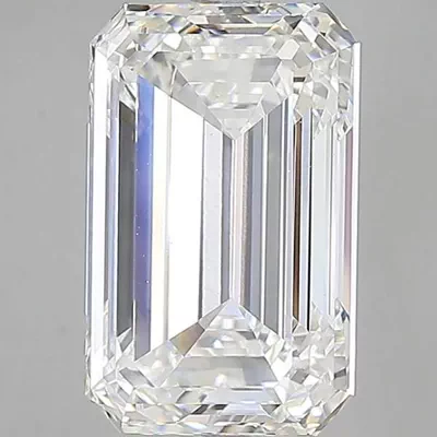 18.54ct F VVS2 Rare Carat Ideal Cut Emerald Lab Grown Diamond