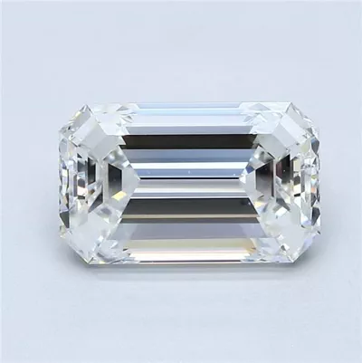 3.01ct F VVS1 Rare Carat Ideal Cut Emerald Diamond