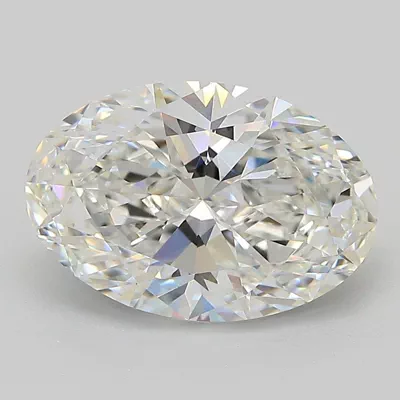 3.09ct E VVS2 Rare Carat Ideal Cut Oval Lab Grown Diamond