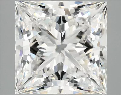 7.09ct F VVS2 Rare Carat Ideal Cut Princess Lab Grown Diamond