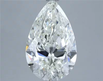 5.01ct H SI1 Rare Carat Ideal Cut Pear Diamond