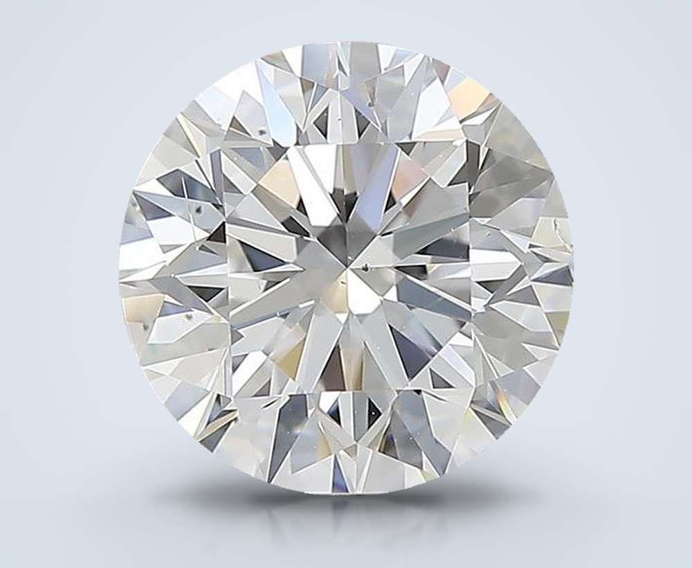 3.01ct F SI1 Excellent Cut Round Diamond
