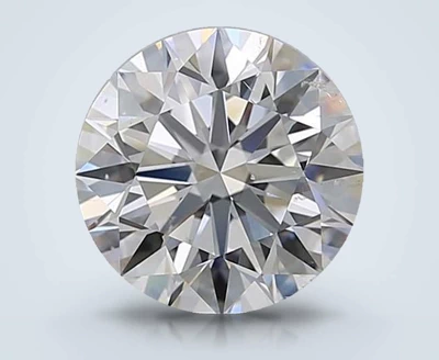 3.01ct D SI2 Rare Carat Ideal Cut Round Diamond