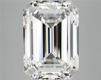 12.29ct F VVS2 Rare Carat Ideal Cut Emerald Lab Grown Diamond