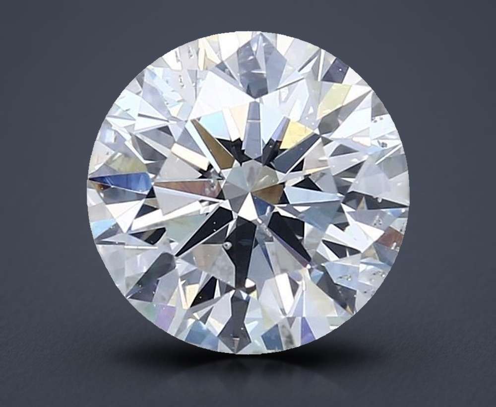 3.30ct D SI2 Rare Carat Ideal Cut Round Diamond