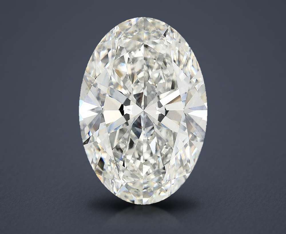 11.92ct G VVS2 Rare Carat Ideal Cut Oval Lab Grown Diamond