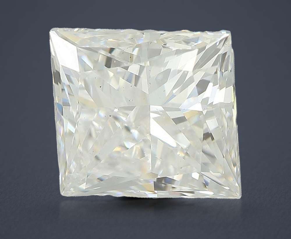 3.01ct E VS2 Rare Carat Ideal Cut Princess Lab Grown Diamond