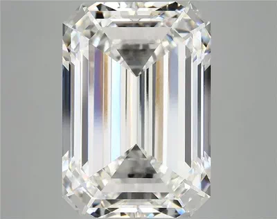 11.37ct F VVS2 Rare Carat Ideal Cut Emerald Lab Grown Diamond