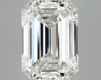 12.32ct F VVS2 Rare Carat Ideal Cut Emerald Lab Grown Diamond