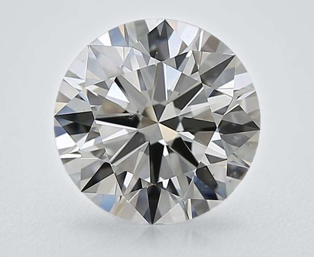 3.51ct J SI1 Rare Carat Ideal Cut Round Diamond
