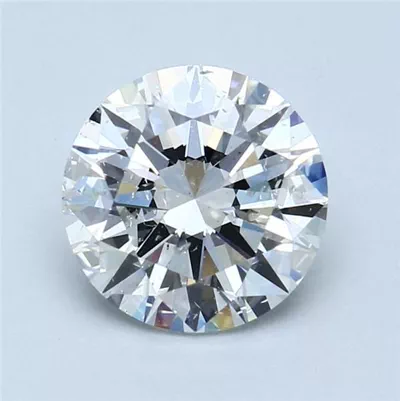 2.51ct G SI2 Rare Carat Ideal Cut Round Diamond