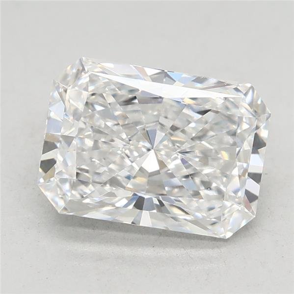 1.57ct D VVS2 Rare Carat Ideal Cut Radiant Lab Grown Diamond