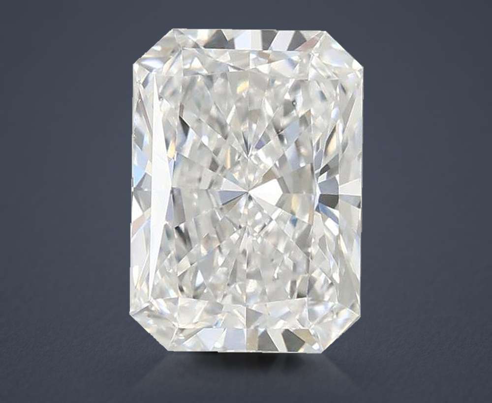 1.57ct D VVS2 Rare Carat Ideal Cut Radiant Lab Grown Diamond