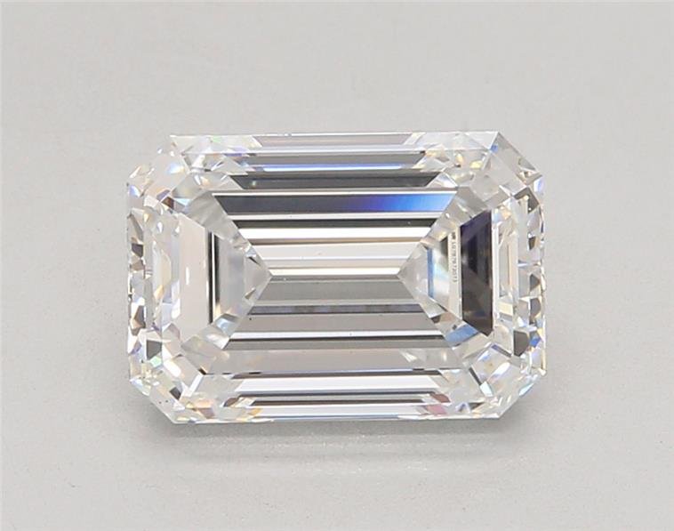 3.03ct E VS1 Rare Carat Ideal Cut Emerald Lab Grown Diamond