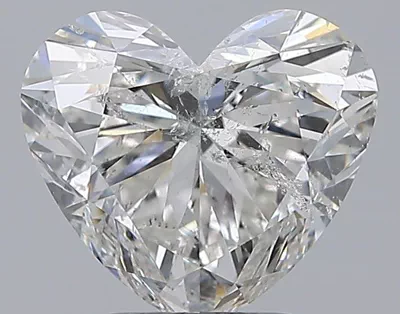 2.81ct H SI2 Rare Carat Ideal Cut Heart Diamond