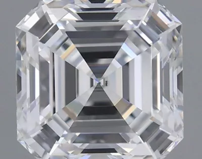 1.01ct D VS2 Rare Carat Ideal Cut Asscher Lab Grown Diamond