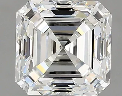 2.11ct G SI2 Rare Carat Ideal Cut Asscher Diamond