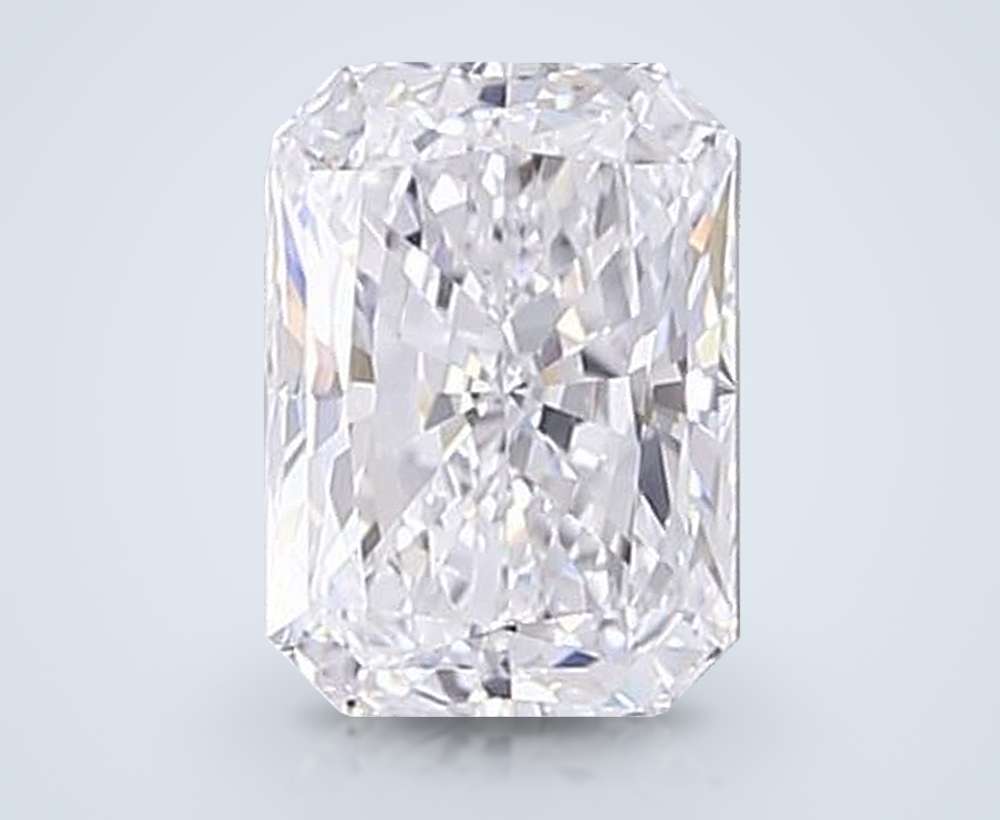 2.53ct D VS1 Rare Carat Ideal Cut Radiant Lab Grown Diamond