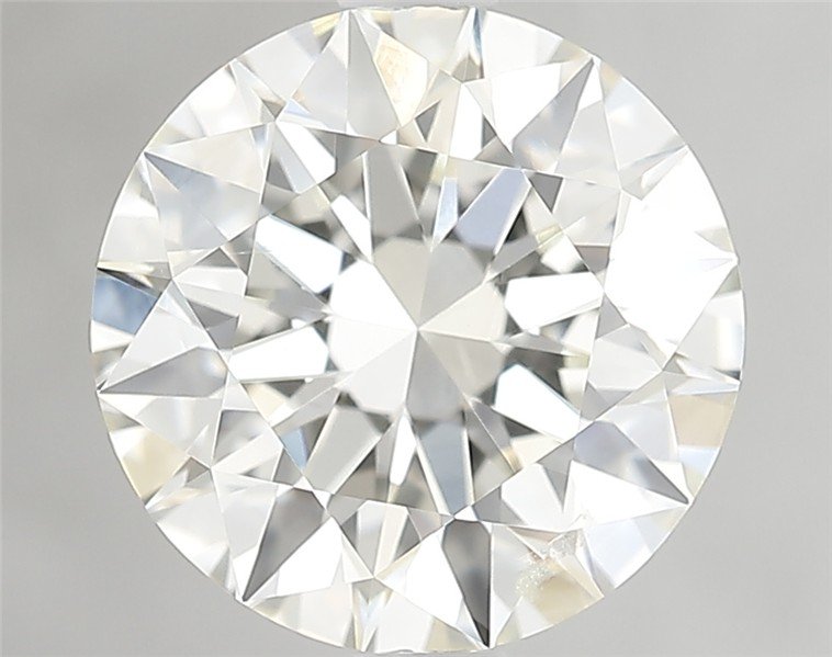 2.51ct K SI1 Rare Carat Ideal Cut Round Diamond
