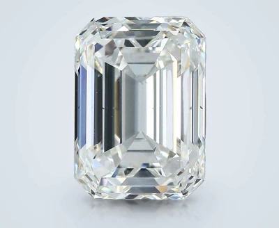 7.05ct I VS2 Rare Carat Ideal Cut Emerald Diamond