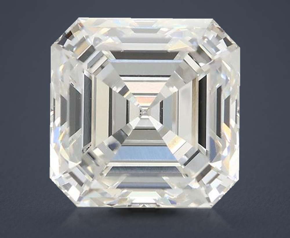 3.05ct F VVS2 Rare Carat Ideal Cut Asscher Lab Grown Diamond