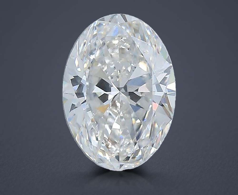 1.70ct F SI1 Rare Carat Ideal Cut Oval Diamond