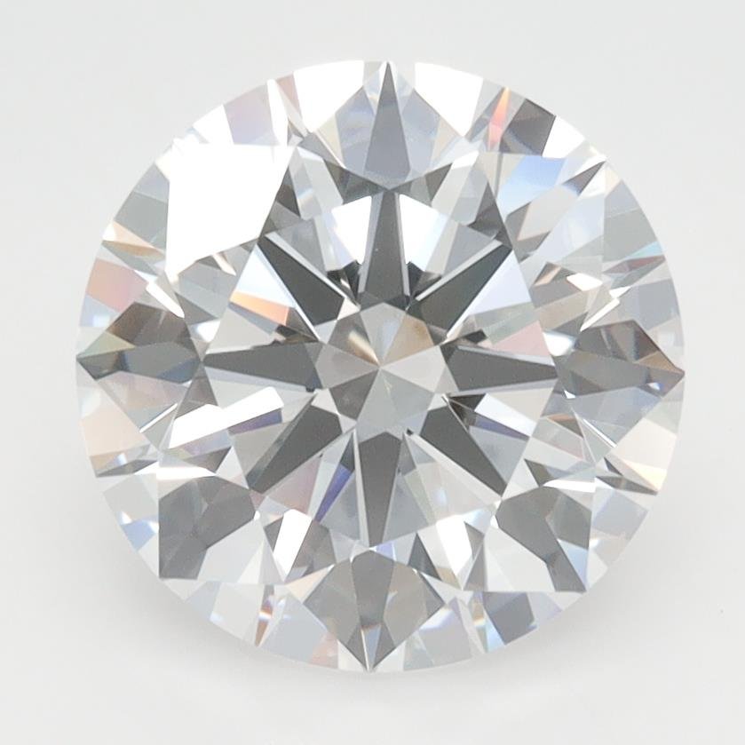 3.04ct D VVS2 Rare Carat Ideal Cut Round Lab Grown Diamond