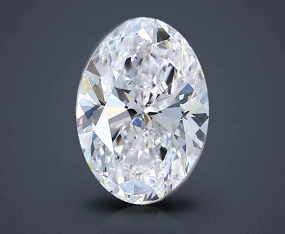 2.01ct D SI1 Rare Carat Ideal Cut Oval Diamond
