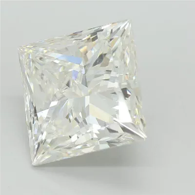 5.03ct F VVS2 Rare Carat Ideal Cut Princess Lab Grown Diamond