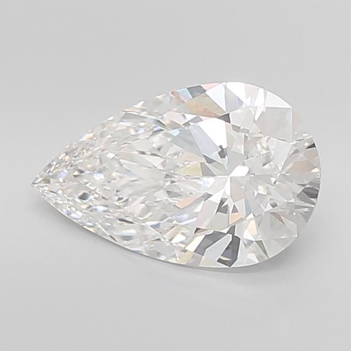 5.60ct F VS1 Rare Carat Ideal Cut Pear Lab Grown Diamond