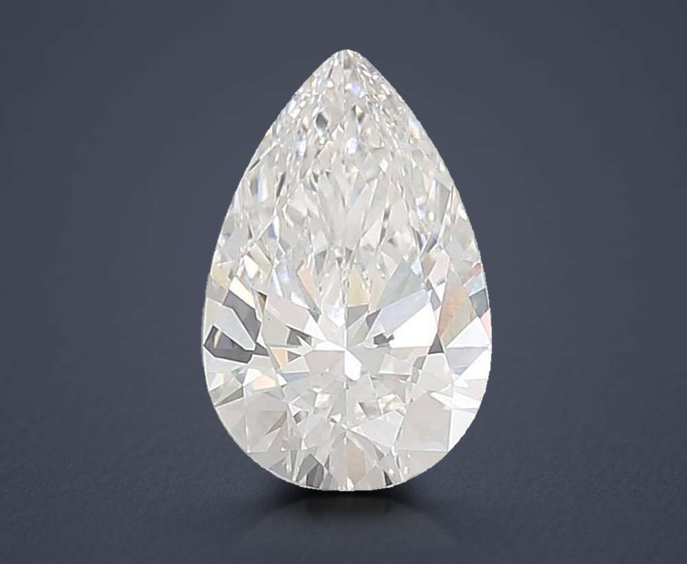 5.60ct F VS1 Rare Carat Ideal Cut Pear Lab Grown Diamond