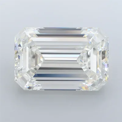 10.06ct G VVS2 Rare Carat Ideal Cut Emerald Lab Grown Diamond