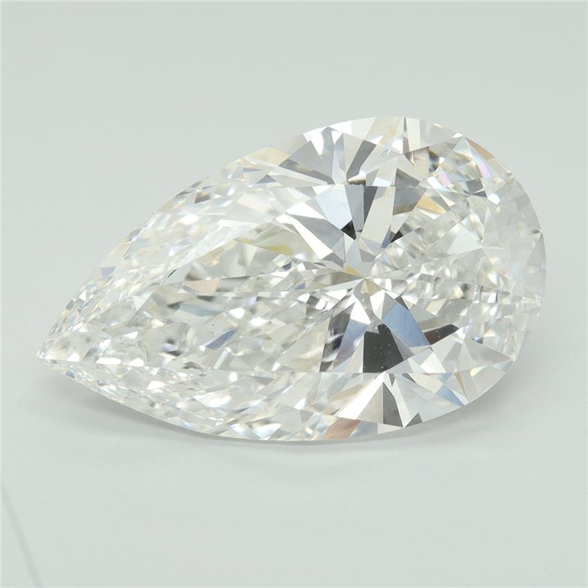 10.04ct F VS1 Rare Carat Ideal Cut Pear Lab Grown Diamond