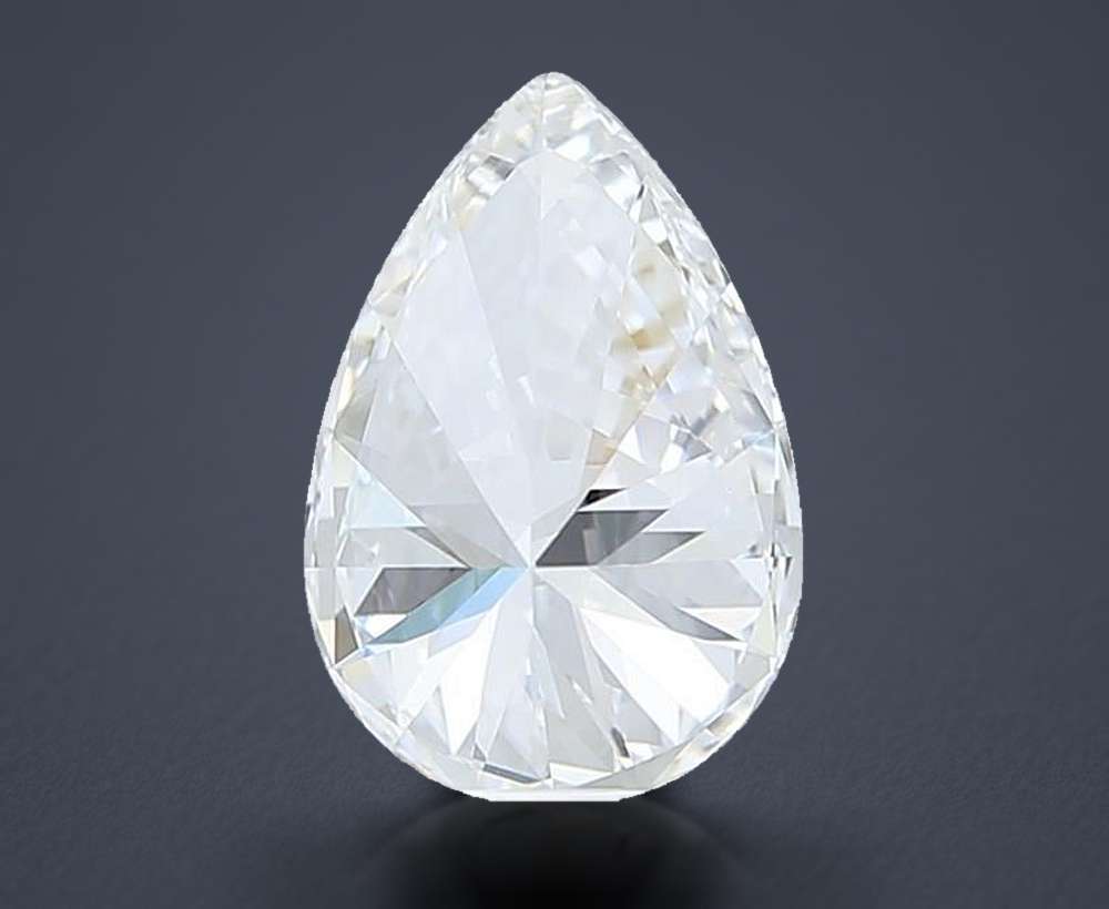 2.10ct E VVS2 Rare Carat Ideal Cut Pear Lab Grown Diamond