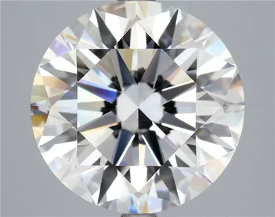 5.02ct H VS2 Rare Carat Ideal Cut Round Diamond