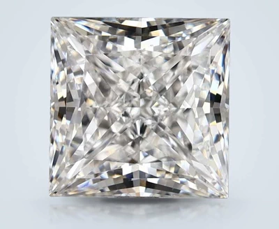 5.10ct F VS2 Rare Carat Ideal Cut Princess Lab Grown Diamond