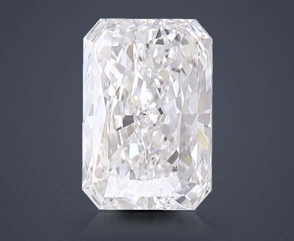4.00ct E VVS2 Excellent Cut Radiant Lab Grown Diamond