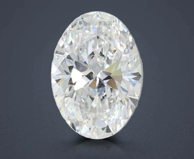 2.35ct D VVS2 Rare Carat Ideal Cut Oval Lab Grown Diamond